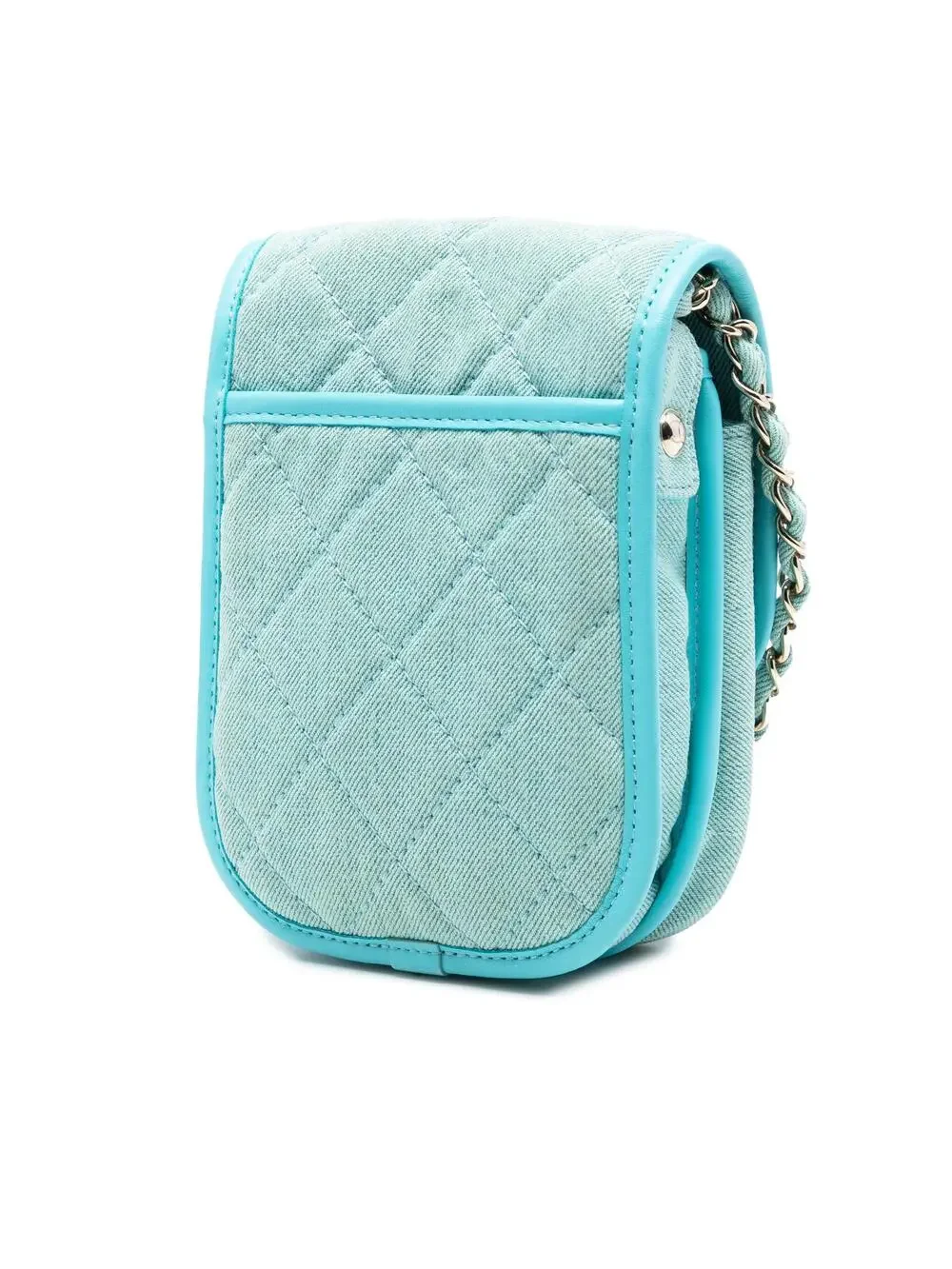 Chanel Flap Messenger Bag Quilted Denim #287670C25B